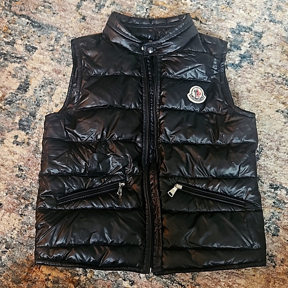 Moncler Black Puffer Vest for Kids